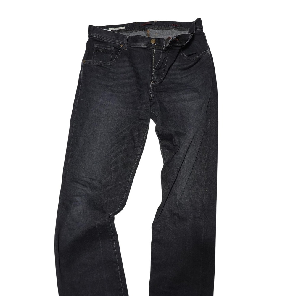 Alberto Jeans Mens 32x34 Gray Modern Fit Stretch Straight Leg Denim Pants